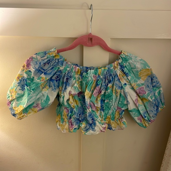 Zara floral crop top - Picture 1 of 2